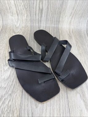 A.EMERY x MATTEAU Multi-Strap Leather Slide Sandals